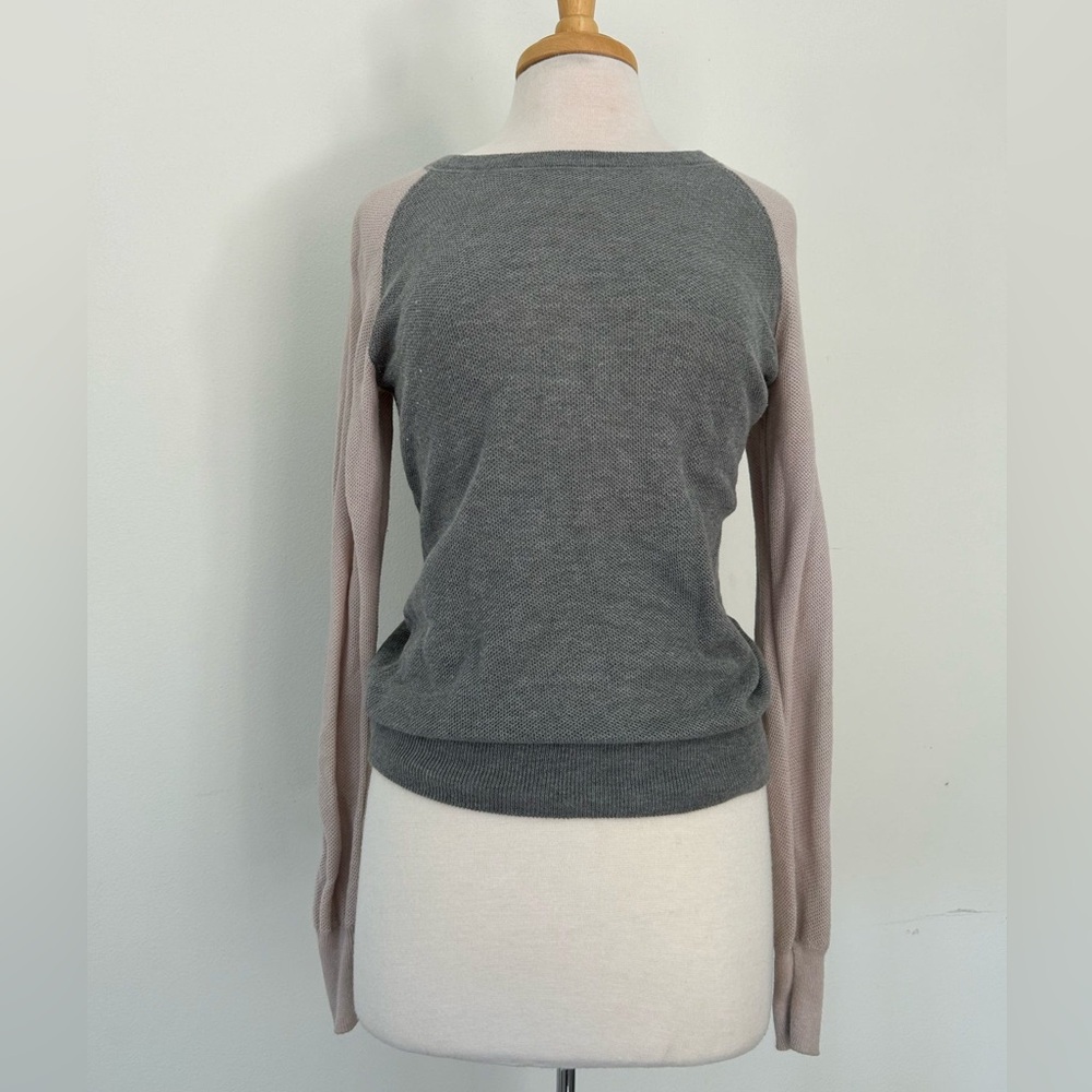 Theory lightweight two-toned sweater